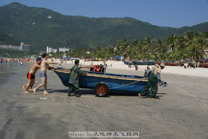 早上渔船出海回归
