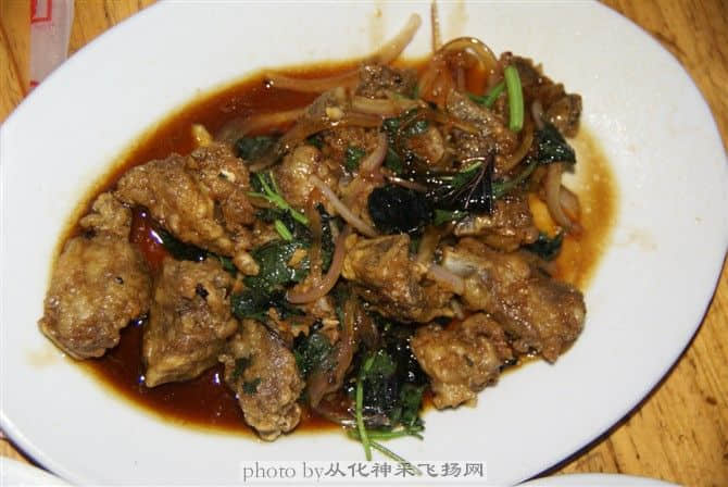 酱爆排骨（老板送的，嘻。。。）